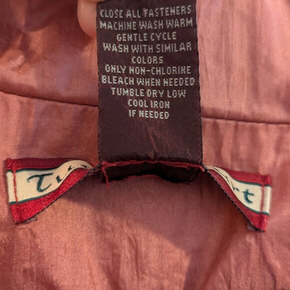 Tudor Court Vintage Blush Windbreaker Size 3x Womens Plus Jacket - Picture 4 of 4